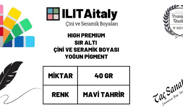 Mavi Tahrir – Sır Altı Çini ve Seramik Boyası