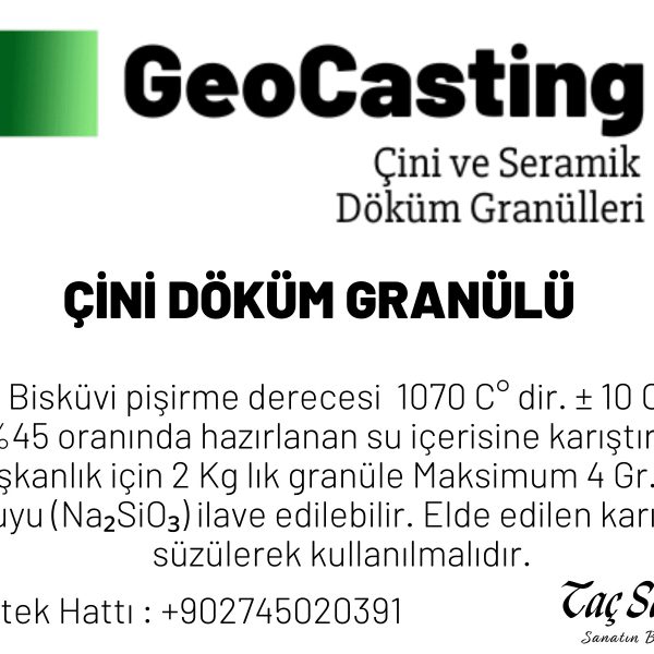 Çini Döküm Granülü